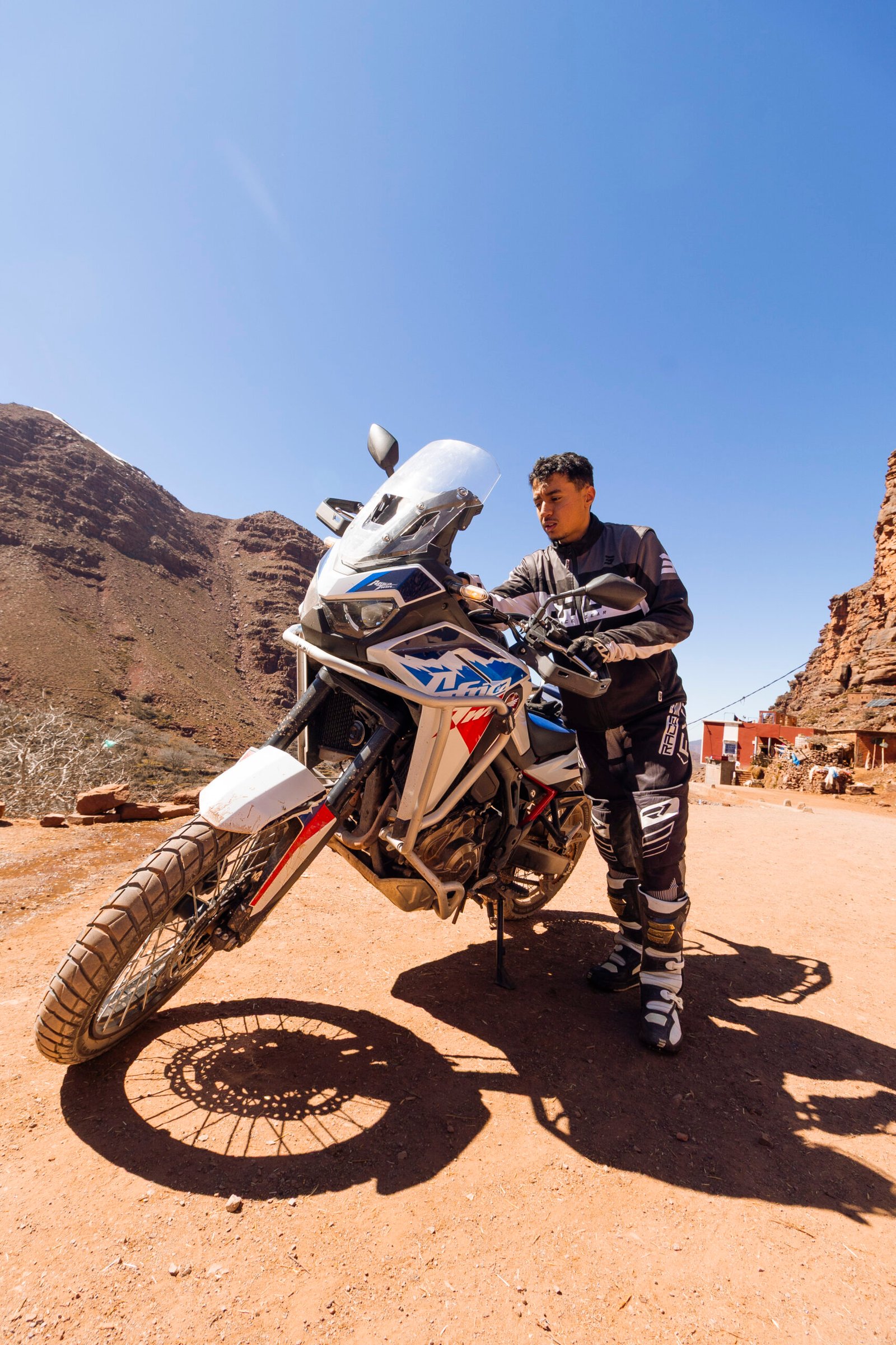 Motorcycle academy training in Morocco